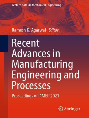 cover image of Recent Advances in Manufacturing Engineering and Processes
